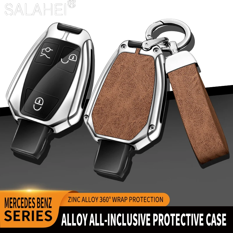

Car Remote Key Case Cover Fob For Mercedes Bnez CLA GLC GLA GLK W203 W210 W211 W204 W176 A B C R Class AMG Keychain Accessories