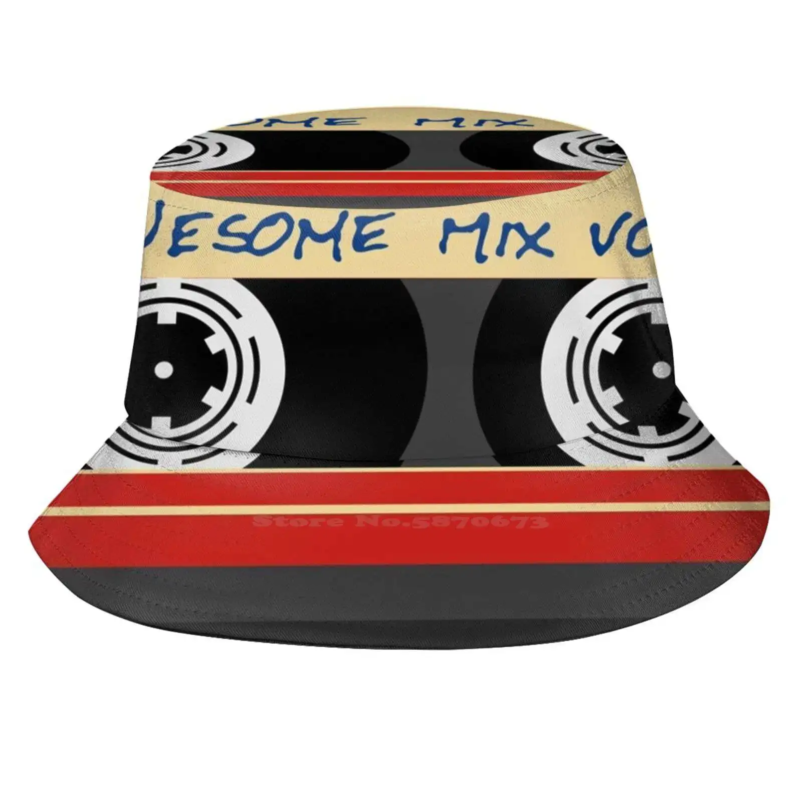 

Awesome Mixtape Vol. 2 , Tape , Music , Cassette Fisherman'S Hat Bucket Hats Caps Awesome Mixtape 60S 70S 80S Cassette Retro