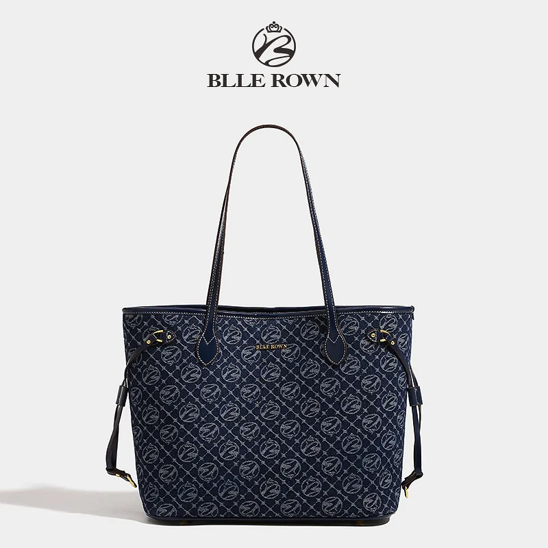 Ярко-голубая женская сумка на одно плечо из ПУ кожи