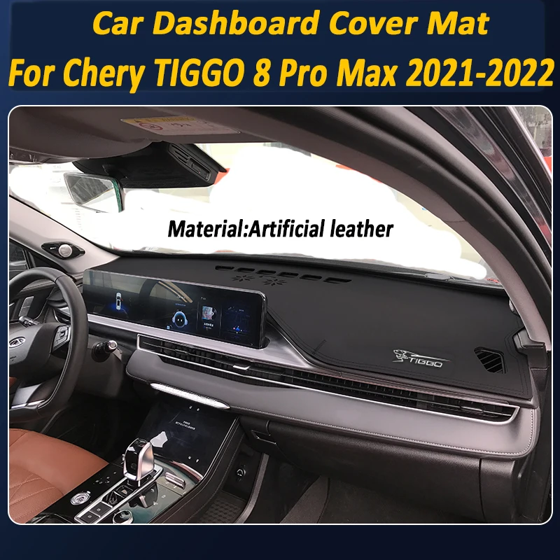 

For Chery Tiggo 8 Pro Max 2021 2022 Car Dashboard Cover Mat Sun Shade Pad Protective Carpet Anti-UV Light-proof Accessories