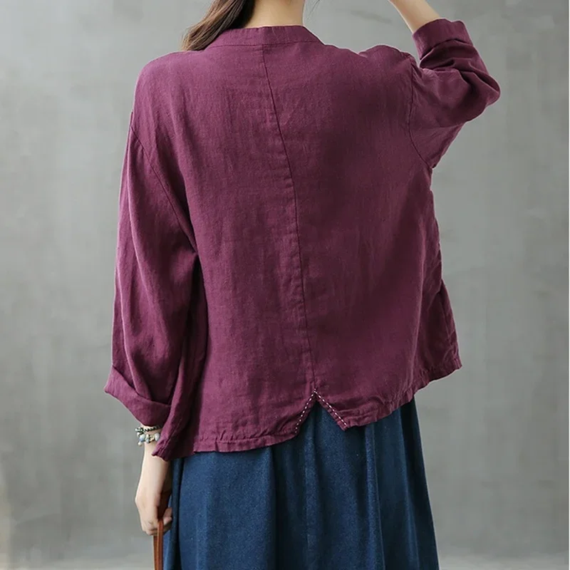 Традиционная одежда в китайском стиле женская рубашка костюм Тан 2020 хлопковый