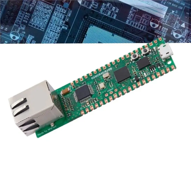 Фото Отладочная плата ABUO-W5500-EVB-Pico2 Ethernet для разработки, аппаратная плата для оценки микроконтроллеров TCP/IP №5