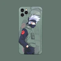 bandai anime naruto hatake kakashi cool silicone soft case for iphone 11 12 13 pro max x xr xs 7 8 plus cover for boys wholesale