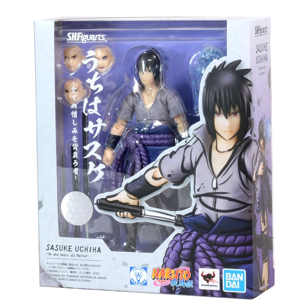Фигурка Bandai S.H. Фигуртс Саске Учиха из аниме Кто несет любую ненастоятельность