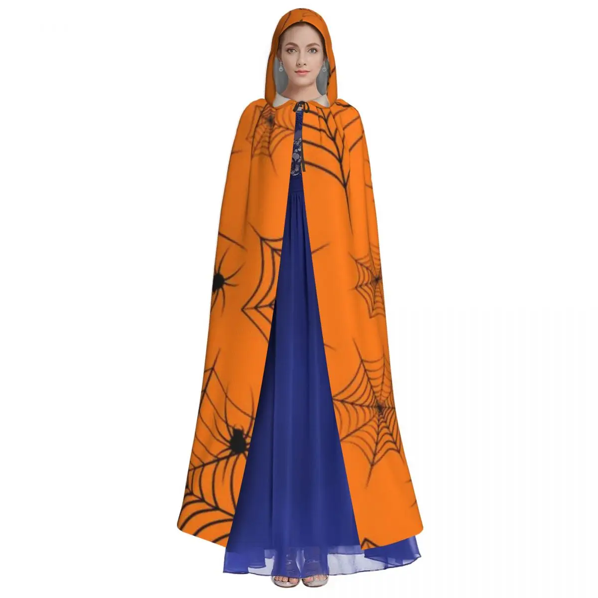 Унисекс плащ с капюшоном Cobweb и пауки из полиэстера