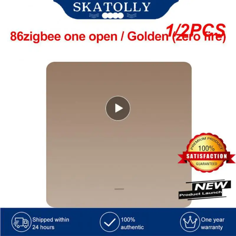 

1/2 шт., настенный переключатель Zemismart Tuya Zigbee