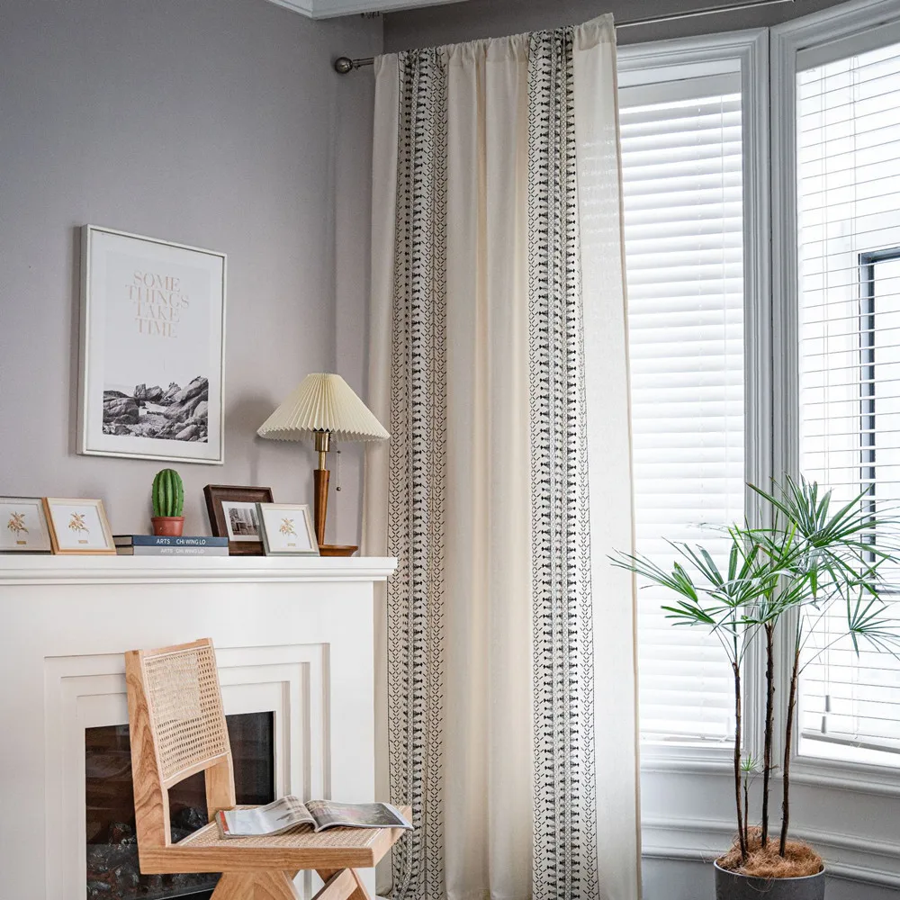 

Занавески s для комнаты, эркера, кухни, гостиной, спальни, полузатемняющие декоративные занавески, современный минималистичный стиль, принт