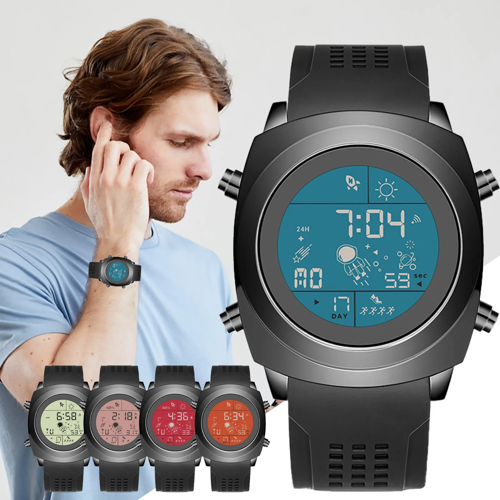 

Women S Watches Gift Creative Classic Scale Strap Fashion Watch Calendar Roman Men's Dial Men's Watch