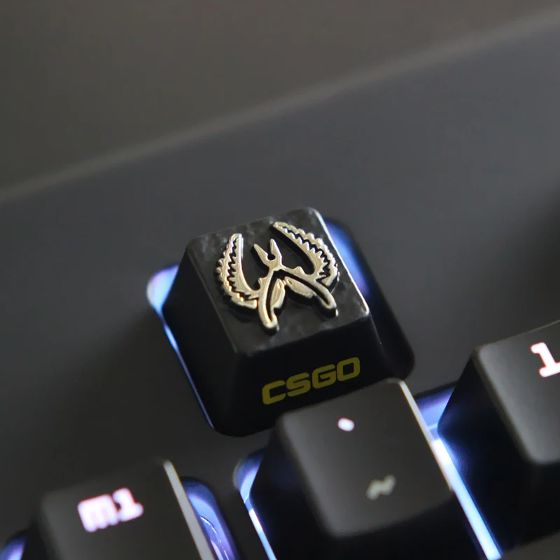 

Customized Zinc Aluminium Alloy Key Cap Mechanical Keyboard keycap Game Theme CS:GO R4 Height Stereoscopic Relief Cherry MX axis