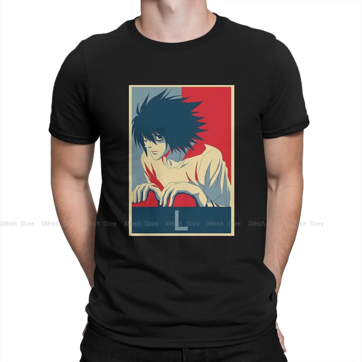 

L футболки для мужчин, модель Death записка свет Yagami Ryuk, аниме забавные хлопковые футболки с круглым вырезом, искусственные подарки, топы
