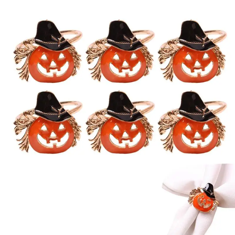 

Halloween Pumpkin Napkin Ring Metal Napkin Ring Fall Pumpkin Holder Restaurant Napkin Ring Party Dinner Table Decor
