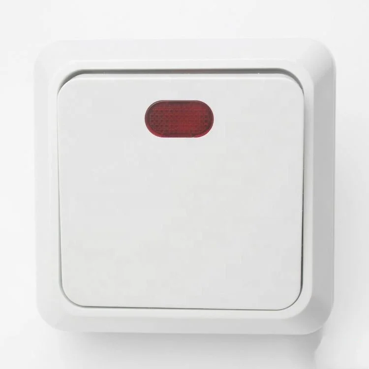 Новый продукт настенный выключатель с индикатором электрические европейские