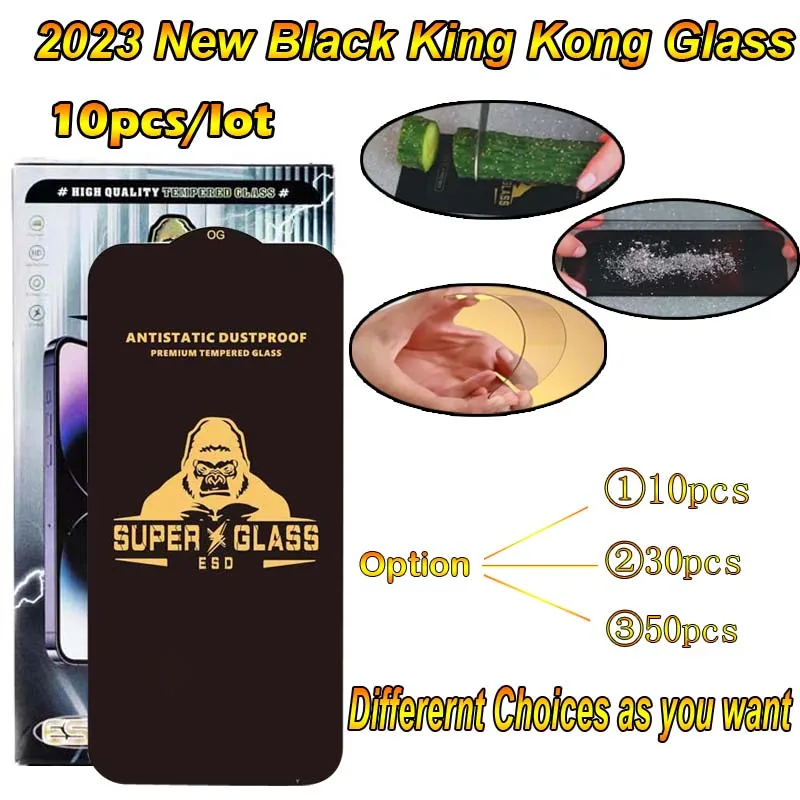 

Антистатическое закаленное стекло King Kong для Samsung A14 A54 A53 A42 A22 A33 A51 M42 A30 A21S, 10/30/50 шт.