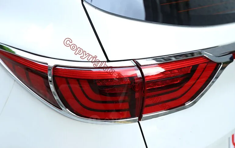 Хромированная накладка на задний фонарь из АБС-пластика для KIA Sportage 2016 2017 2018