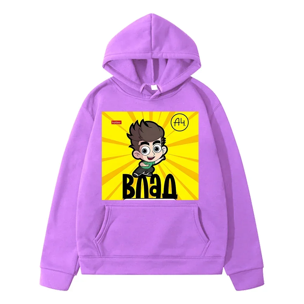 Флисовый Пуловер С Капюшоном Для Детей A4 Vlad Мультяшным Принтом Осенняя Куртка