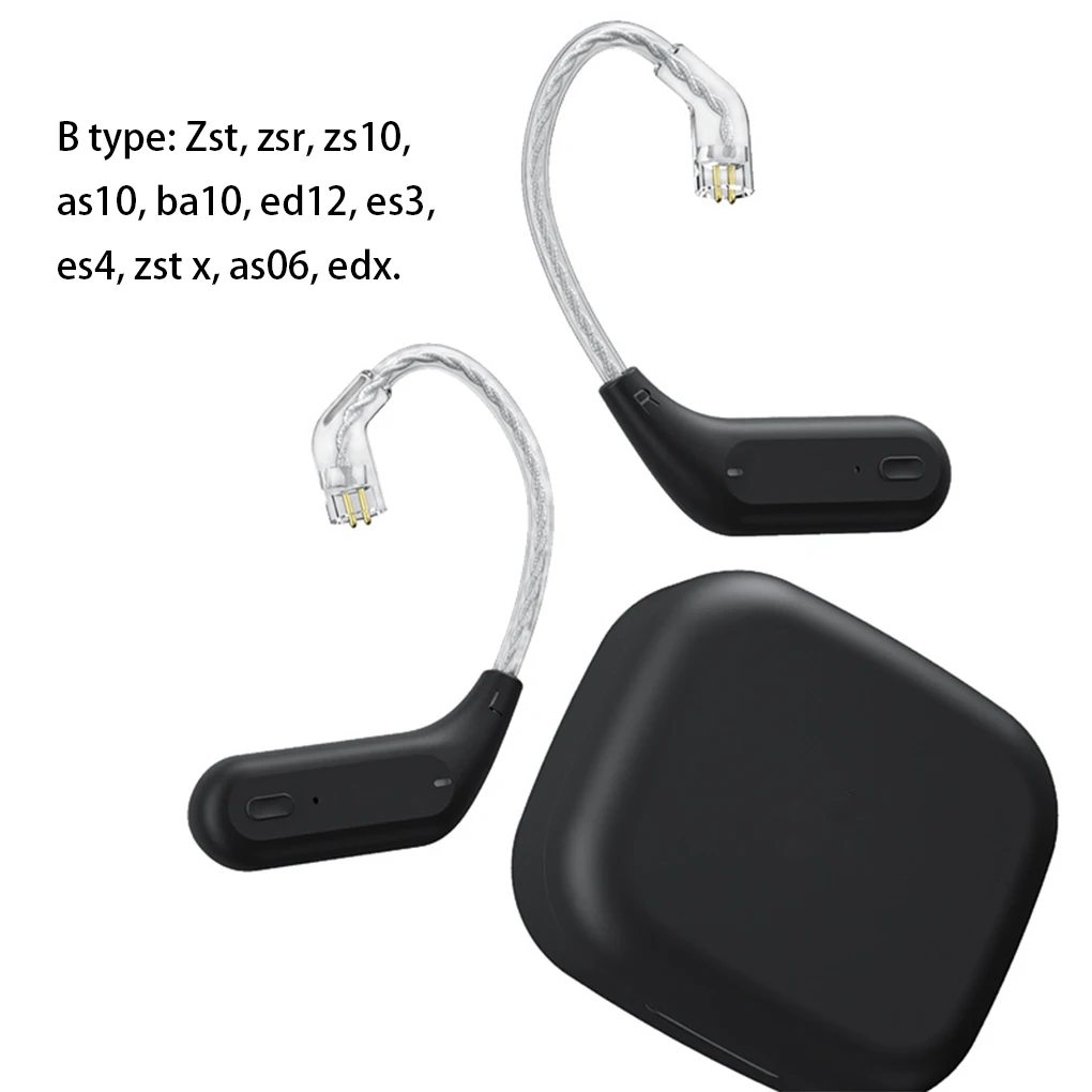 

KZ AZ09 беспроводной Bluetooth-совместимый 5,2 HIFI беспроводной ушной крючок C-контактный разъем с зарядным чехлом съемный кабель для наушников