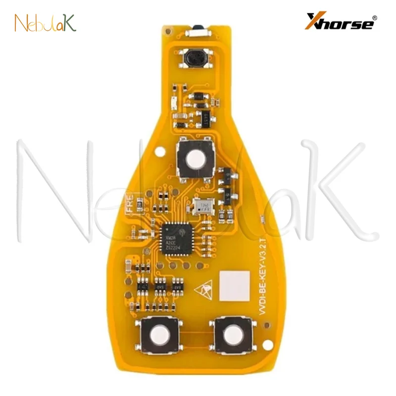 Фото Смарт-ключ Xhorse VVDI BE Yellow Verion для Mercedes Benz W211 W212 W203 W204 W205 W210 W221 W222 BGA NEC 315/434Mhz Shell Fob №2
