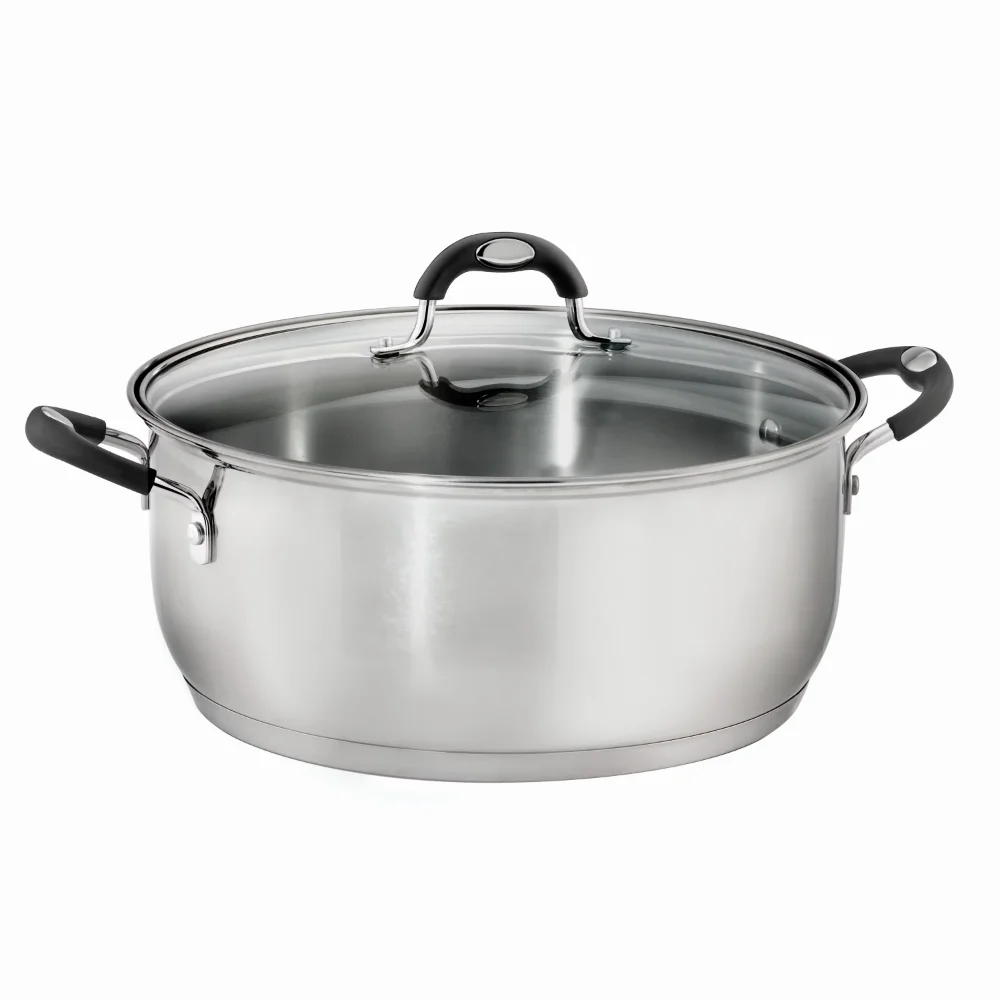 

Gourmet 9 Quart Stainless Steel Dutch Oven Kitchen Cookware