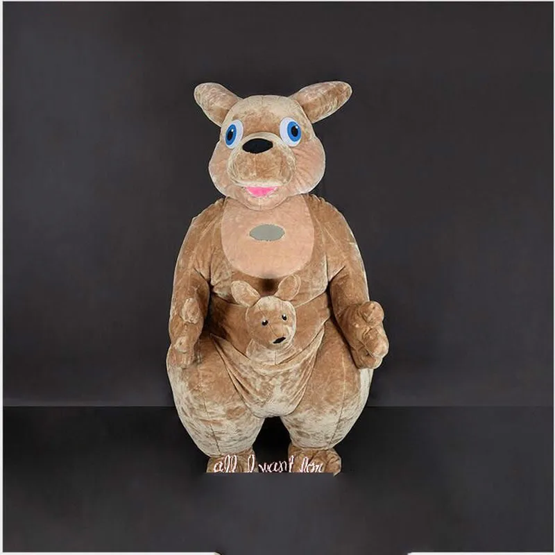 

Advertising Kangaroo Inflatable Mascot Costume Animal Party Game Dress 2.6m Suit Clothing Advertising Xmas Adults Size