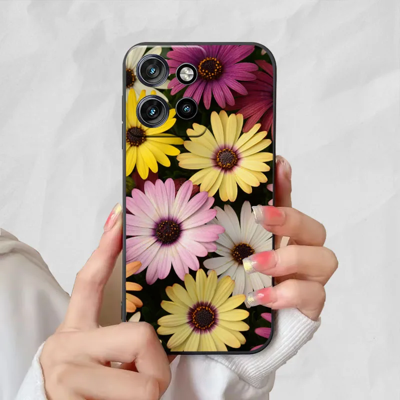 Фото Мягкий силиконовый чехол для Motorola ThinkPhone25, чехол с милым котом, черный чехол для телефона Motorola ThinkPhone 25, чехол из ТПУ, FBumper №4