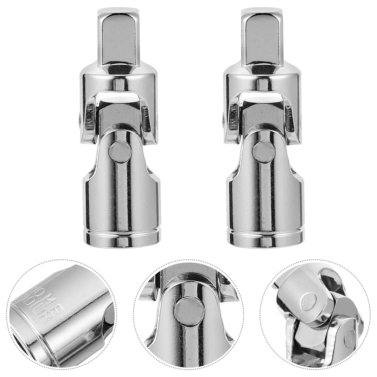

2 Pcs Universal Joint Auto Repair Hardwares Tools Sleeve Car 45 # Steel Steering Socket Wrench Extension Rod