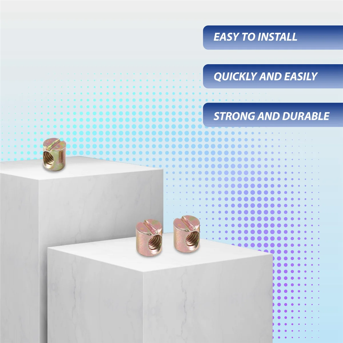 Болты с отверстием для крепления мебели 10 шт.