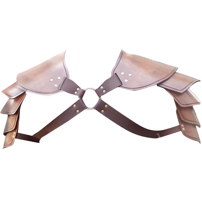 

Средневековый наплечный доспех Регулируемый кожаный нагрудный ремень Наплечный доспех