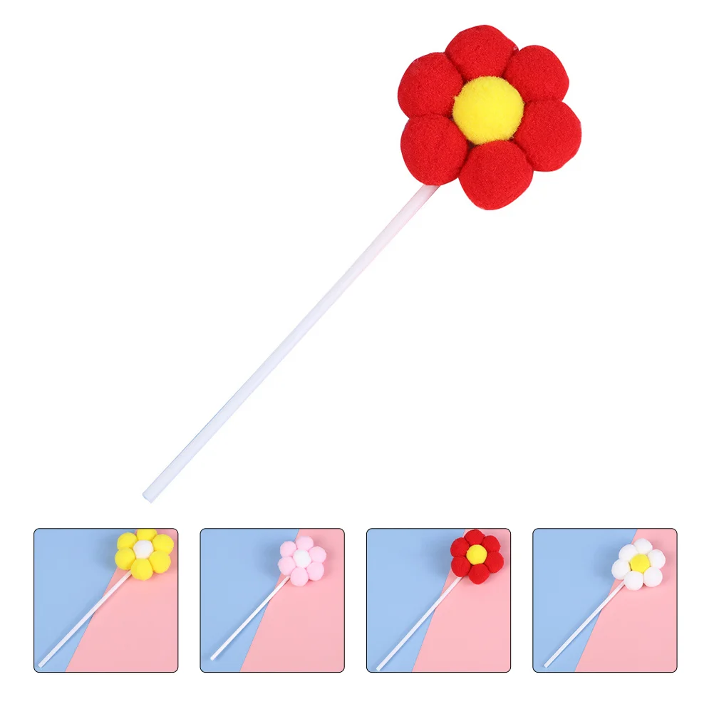 

20Pcs Flower Cupcake Toppers Flower Topper Dessert Decor (Random Color)