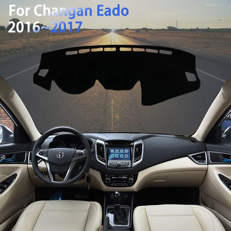 

Dashboard Cover Polyester Dash Mat Custom for Changan Eado 2016 2017 Anti-UV Visor Parasol Car Interior Mouldings Accessories