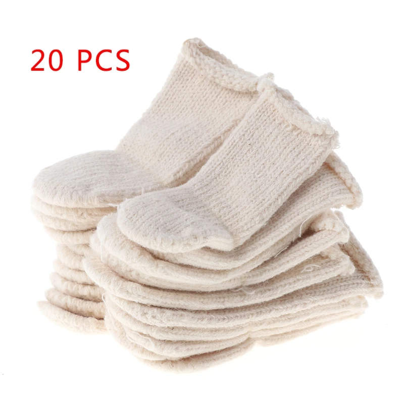

E9LB Cotton Finger Guards Cots Avoid for PROTECTION Prints Clean Polish Craft Tool 20