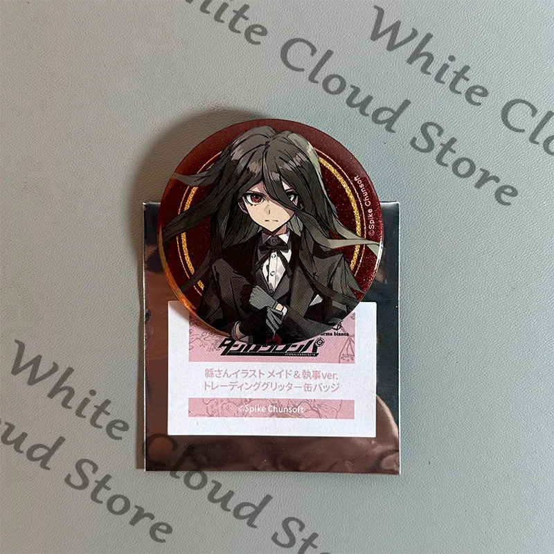 Фото Официальные значки-эмблемы из жести по аниме Danganronpa: Нагито Комаэда, Наэги Макото, Киригири Кёко, Селестия Луденберг №2