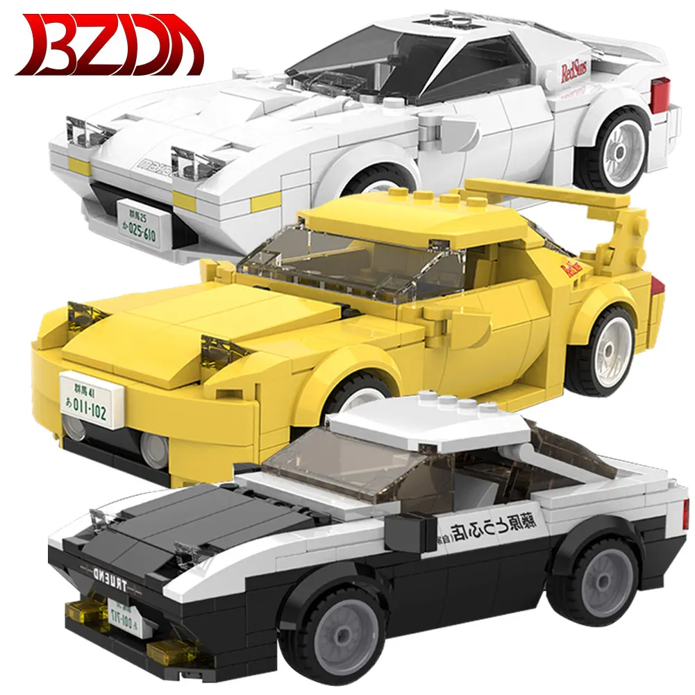 Высокотехнологичный гоночный автомобиль ada AE86 FD3S FC35, гоночный автомобиль для дрифта, гоночный автомобиль «сделай сам», строительные блоки на годовщину, игрушки для детей, подарок