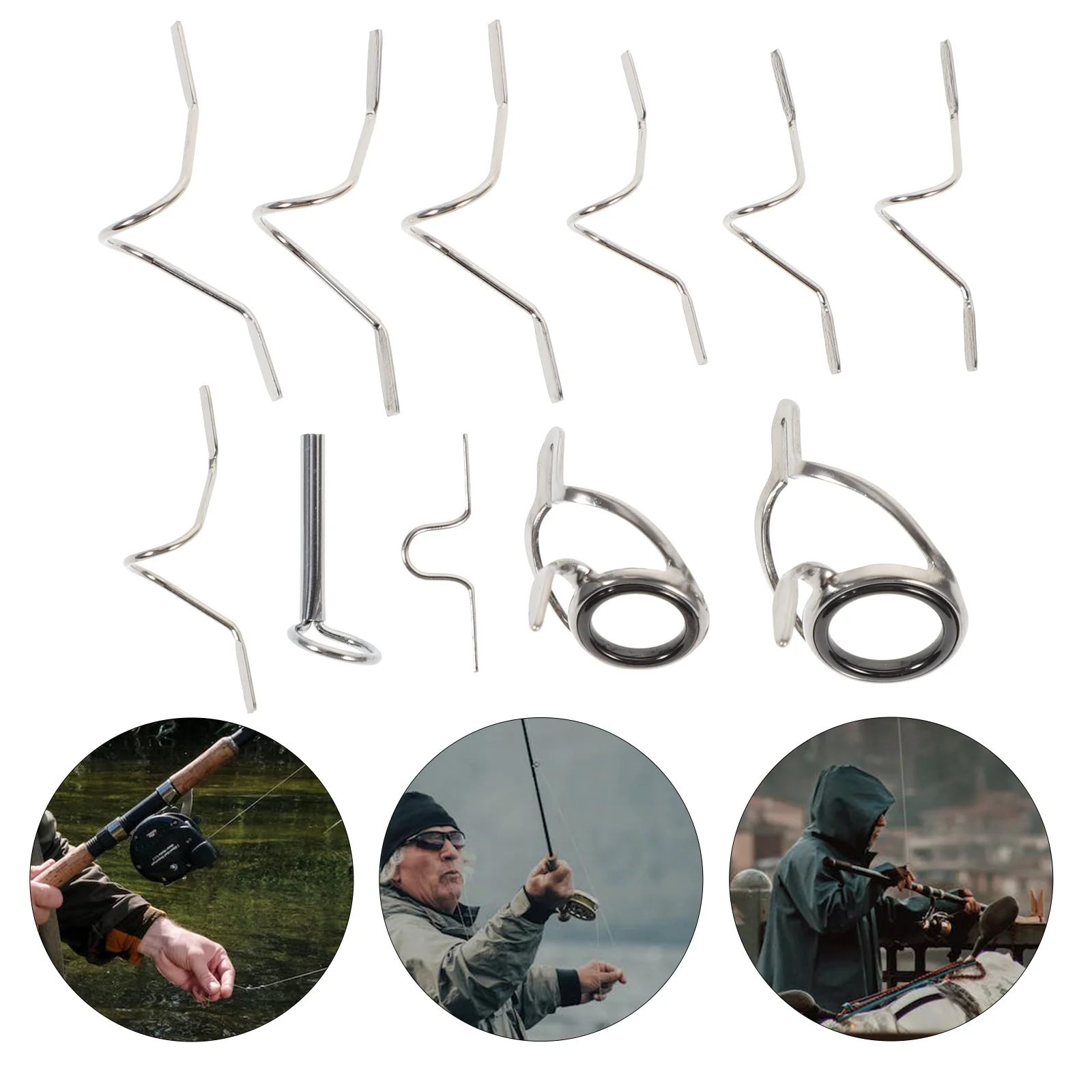 

Fishing Pole Eye Repair Set Fishing Rod Eye Replacement Kit