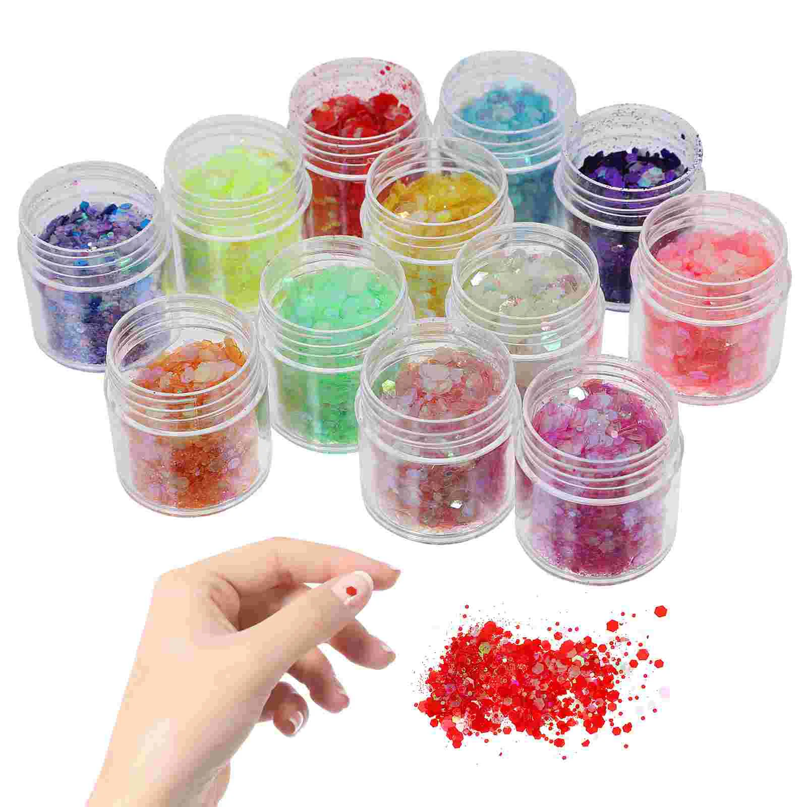 

Glitter Luminous Nail Glowthe Dark Body Sequins Forpowder Chunky Face