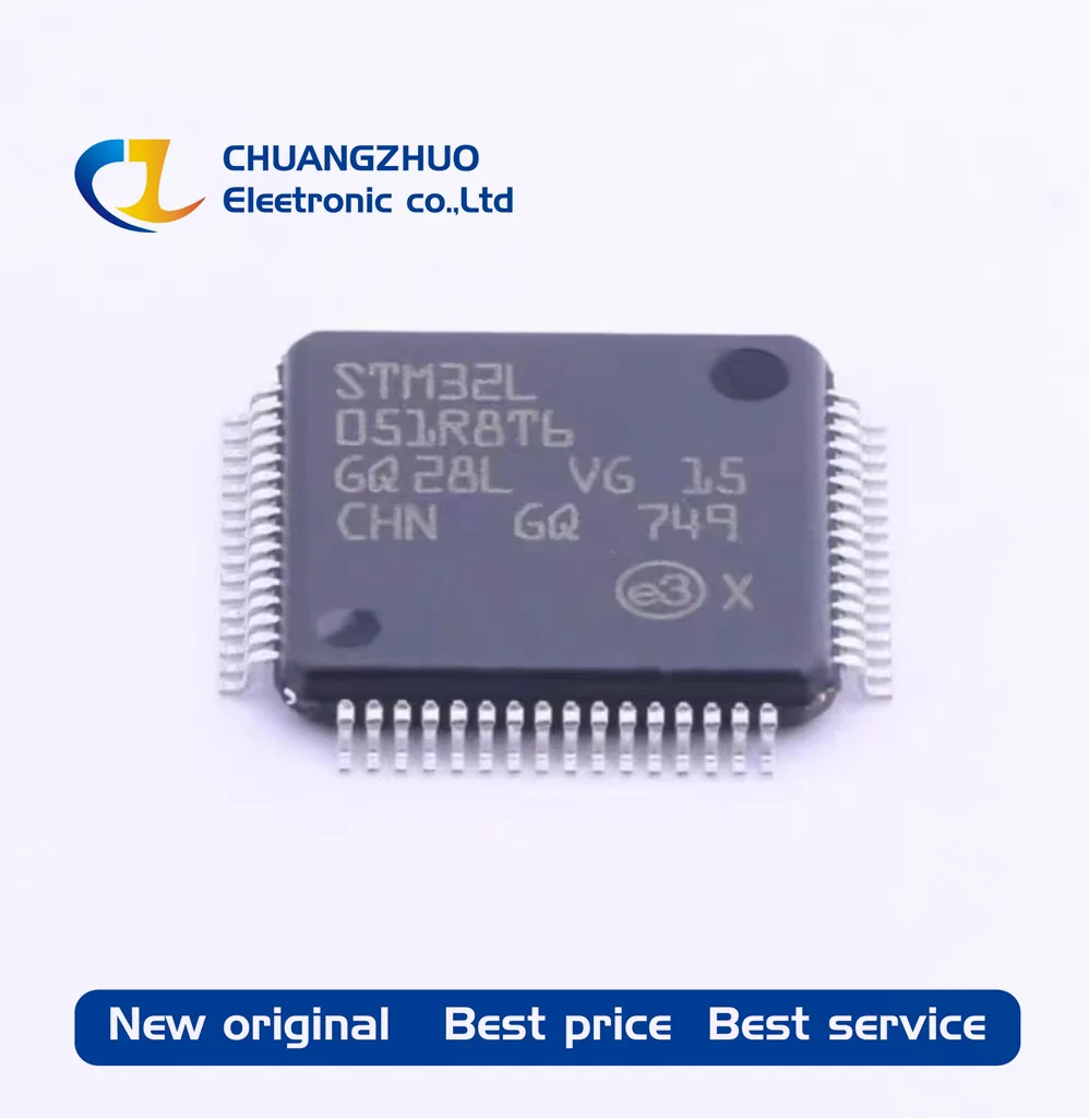 

1Pcs New original STM32L051R8T6 64KB ARM-MSeries 8KB 32MHz FLASH 51 LQFP-64(10x10) Microcontroller Units