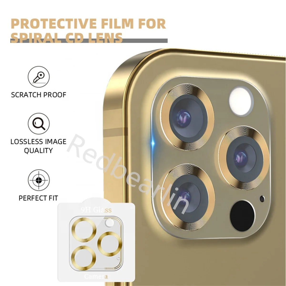 20pcs Utral Thin Tempered Glass Camera Lens Protector for IPhone 11 12 13 14 Pro Max 14plus Back Lens Protective Glass