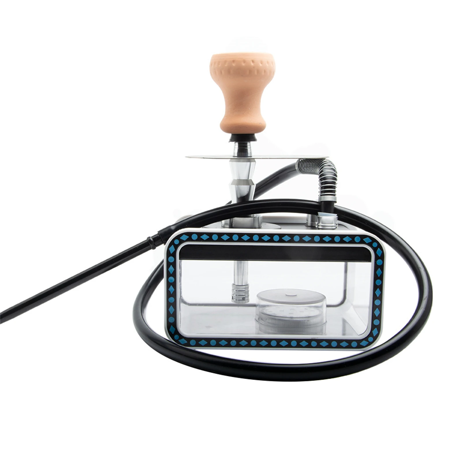 

Портативный кальян, дорожный автомобильный кальян, пластиковый мини-кальян на заказ со светодиодсветильник кой, кальян для лимона