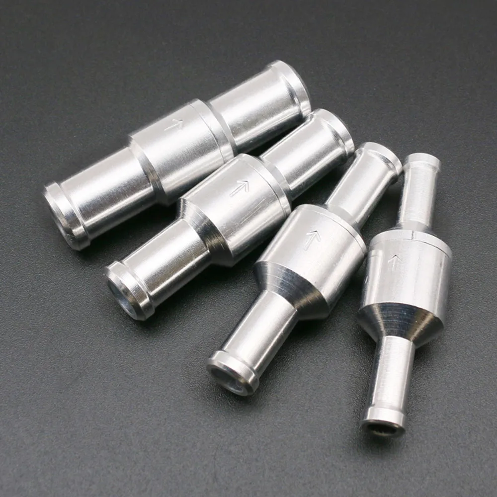 

6/8/10/12mm Automobile One Way Check Valve Aluminium Alloy Fuel Non Return Check Valve Petrol For Car Oil Water Pumps