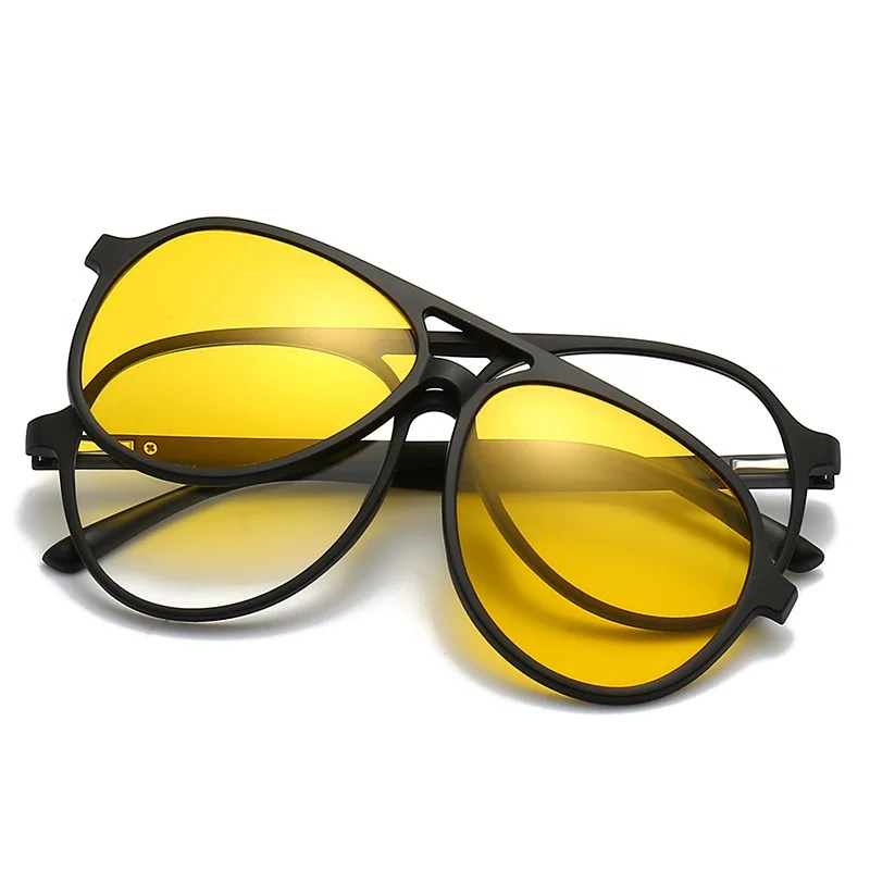 Магнитные очки винтажная оправа с полным ободком оптическая зажимом для