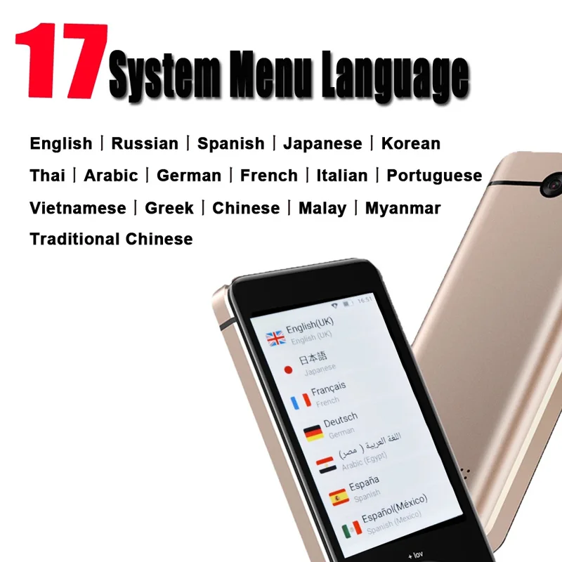Hot M9 Portable Language Translator 107 Languages Two-Way Real-Time WiFi/Offline Recording/Photo Translate Language Translator enlarge