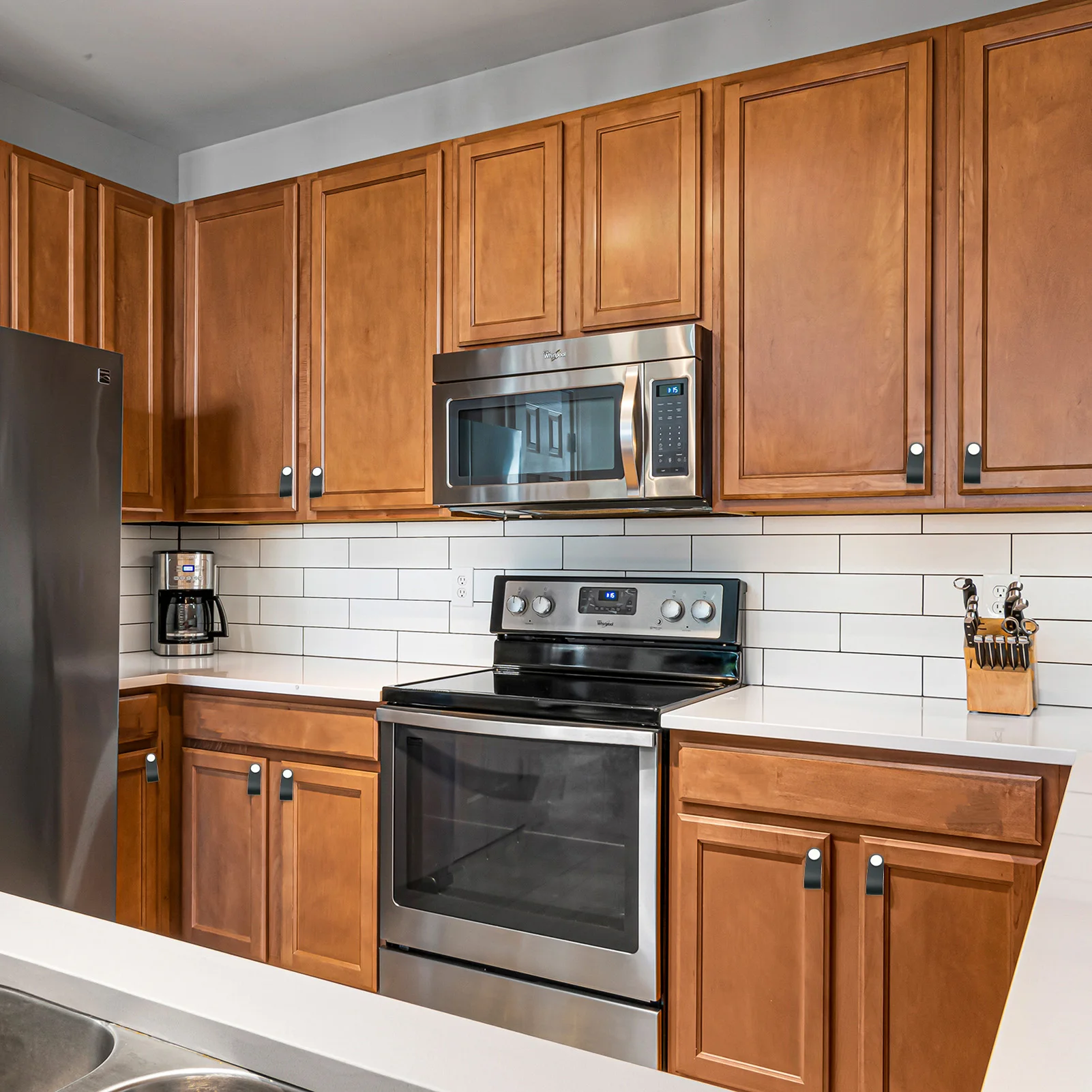 

6 шт., ручки из мягкой кожи для туалетного шкафа, 2 цвета