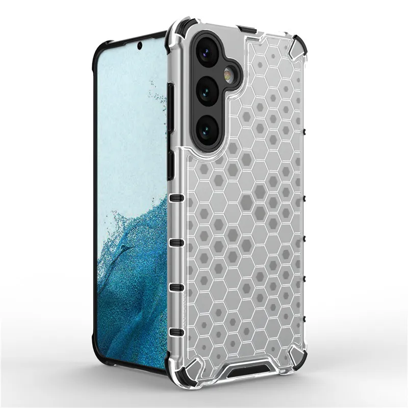 

For Samsung Galaxy S24 Plus Case For Samsung S24 Plus Cover Honeycomb Hard PC Shockproof Protection Bumper For Galaxy S24 Plus