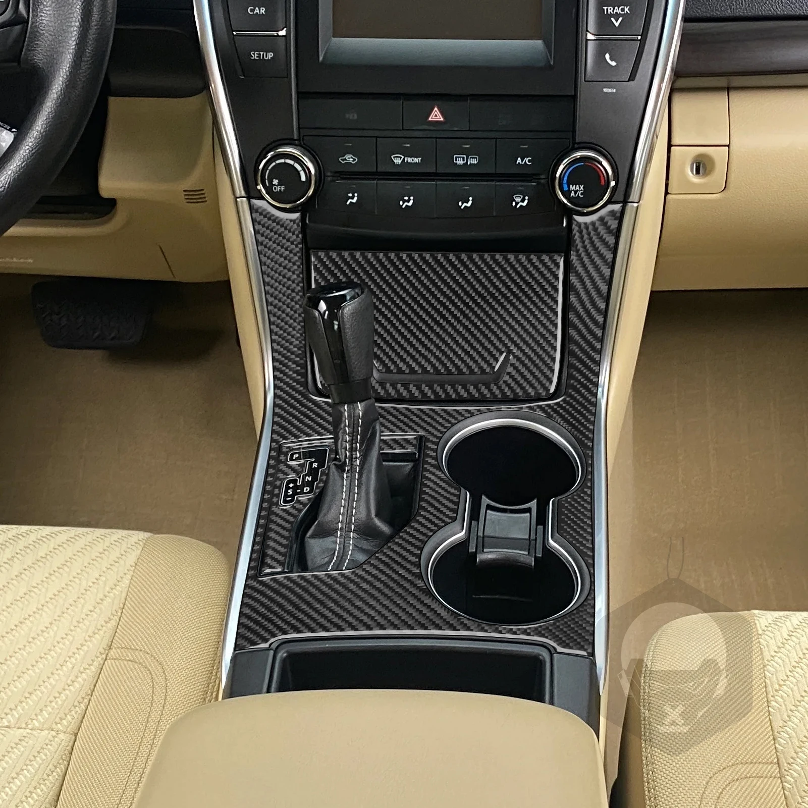 Для Toyota Camry 2015-17 держатель стакана из углеродного волокна с переключением передач