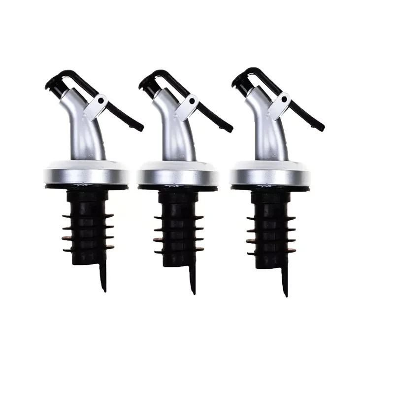 

3PCS Olive Oil Sprayer Liquor Dispenser ABS Lock Wine Pourers Flip Top Drink Wine Stopper Leak-proof Nozzle Kitchen Tools