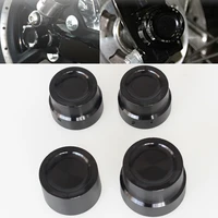 black motocycle front and rear axle nut cover cap bolt trim for harley sportster xl 1200 883 cvo road king softail dyna fat bob