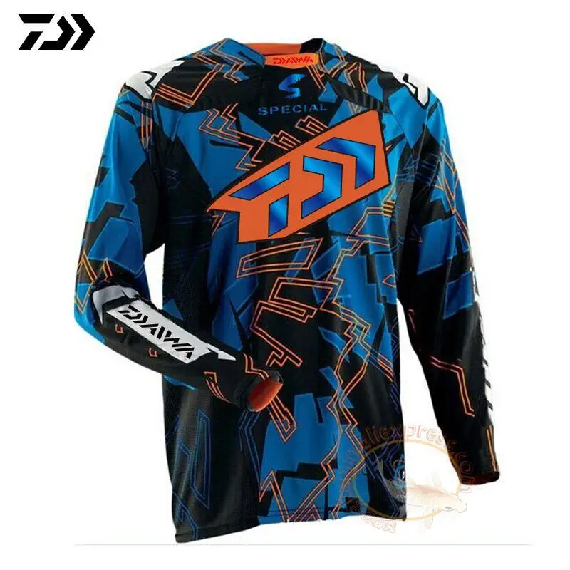 Summer Cool Fishing Clothing Long Sleeve Shirt A Outdoor Quick Dry Sun-proof Fishing Jerseys Plus Size enlarge