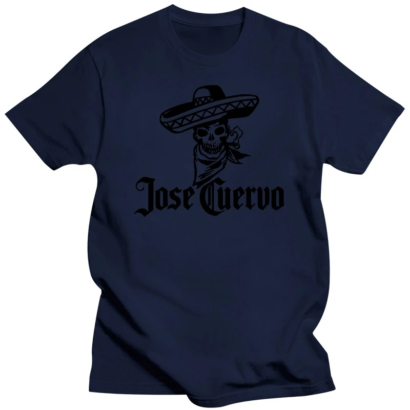 Футболка с логотипом Jose Cuervo Tequila брендовая хлопковая мужская одежда облегающая