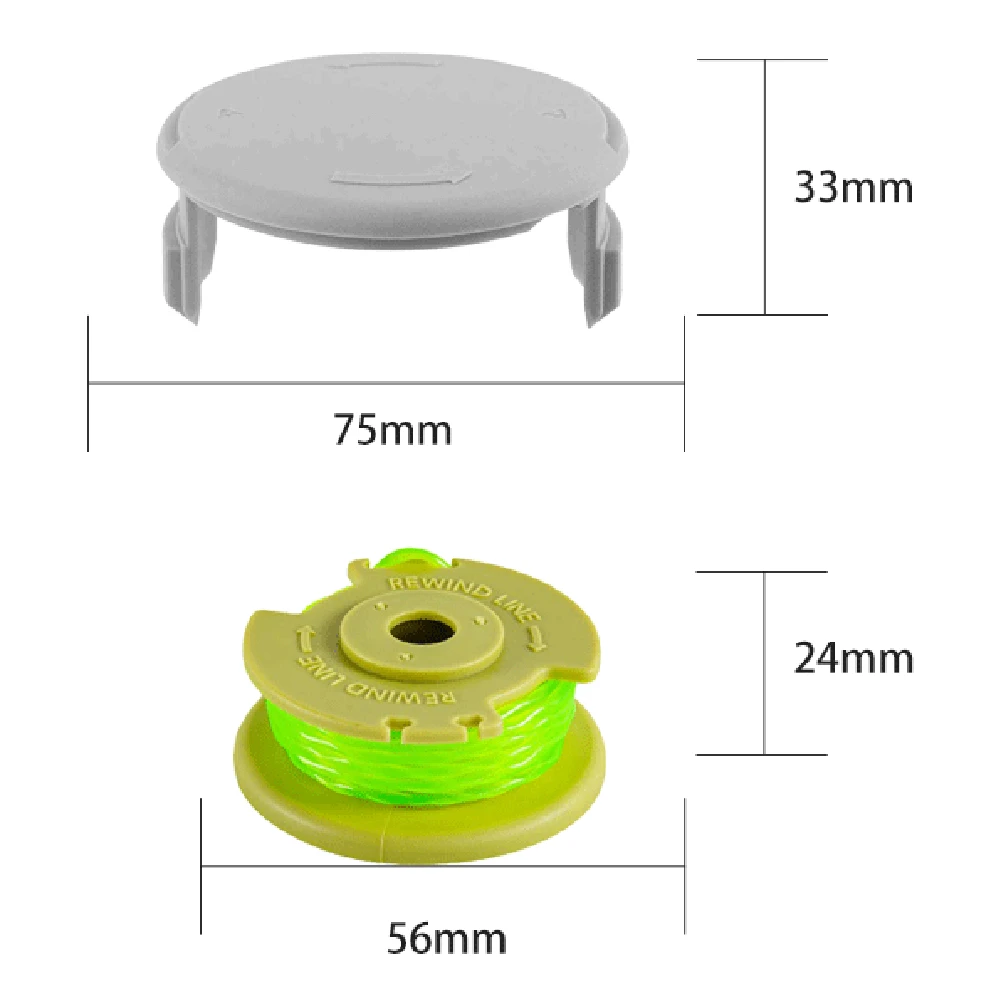 

9 Pack Garden Trimmer String For Ryobi Plus+ AC80RL3 11 FT/0.080-Inch Spool Replacement Home And Garden Products