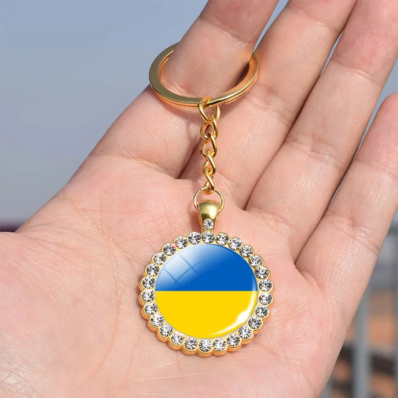 Брелок для ключей флаг Франция Испания Канада Великобритания США Бразилия