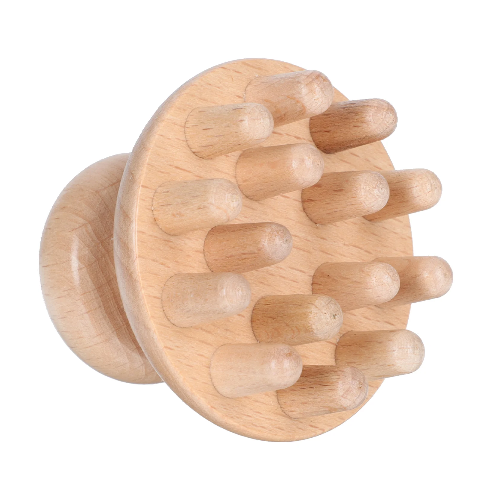 

Hand Held Massager Wooden Comb Scalp Head Creative Claws Stress Tool Beech Home Miss
